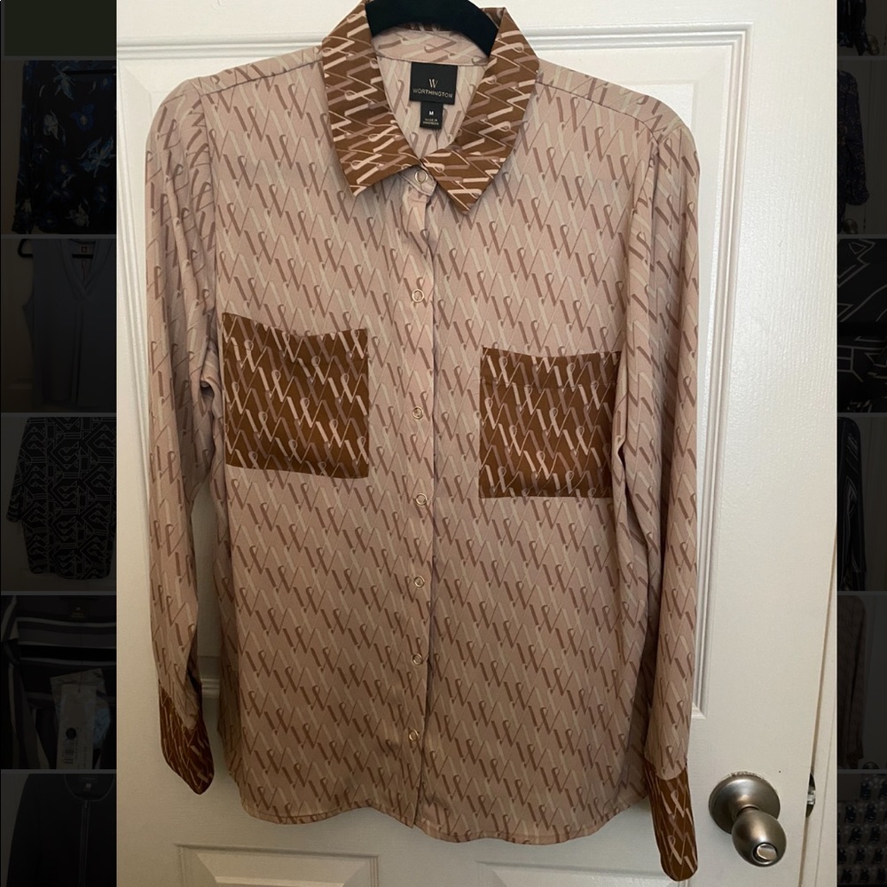 Worthington W Pattern Shirt